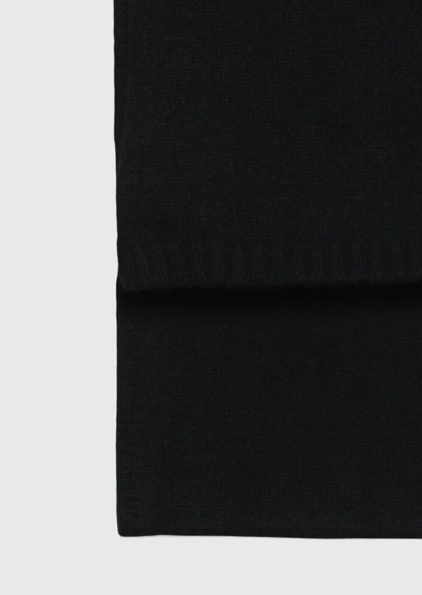 Black %100 Kaşmir Scarf 