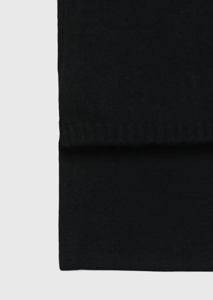 Black %100 Kaşmir Scarf - 2
