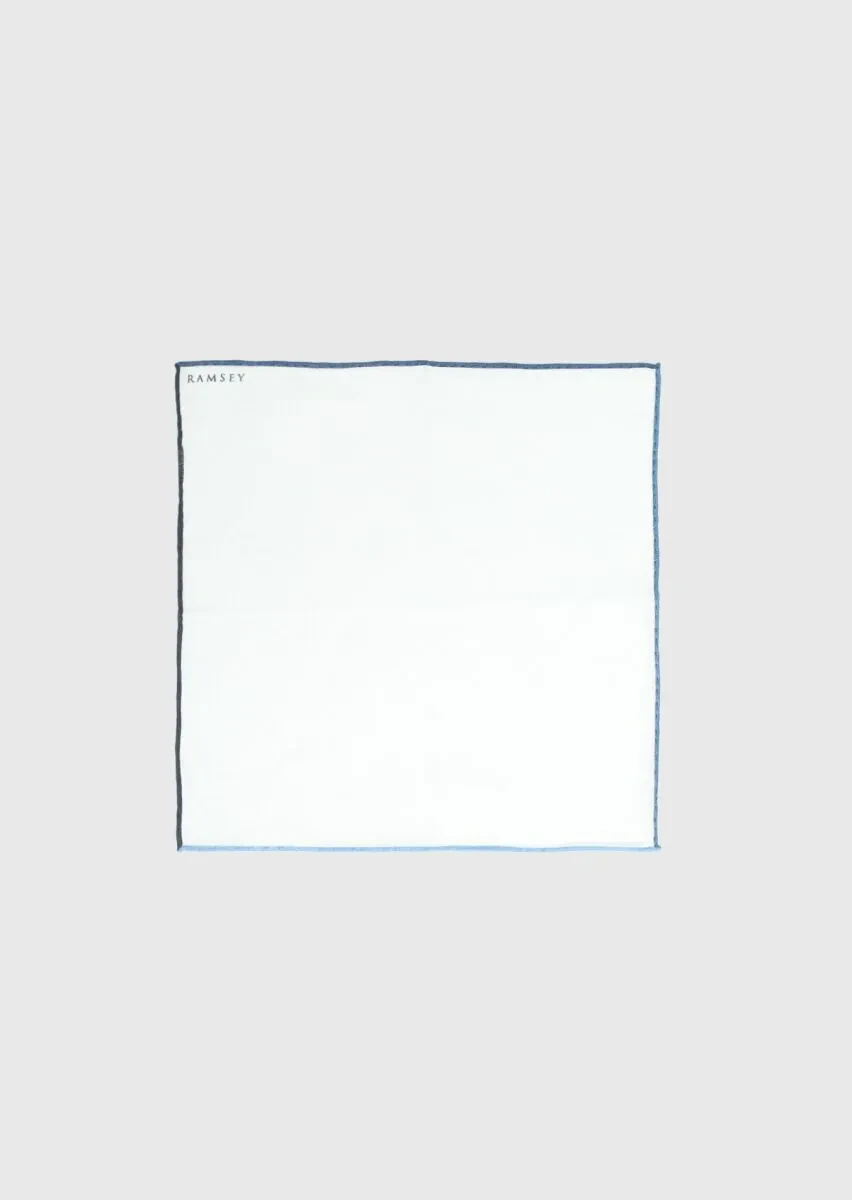 Black %100 Keten Handkerchief - 1