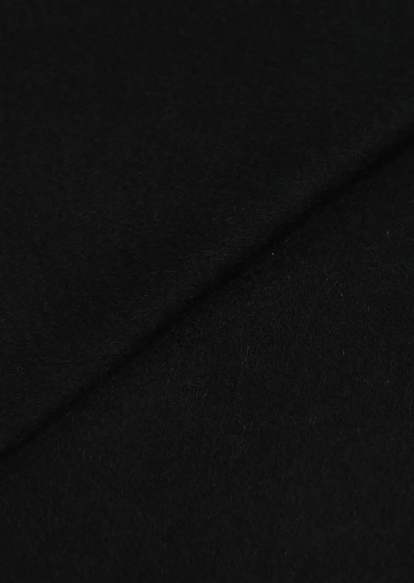 Black %100 Yün Scarf - 2