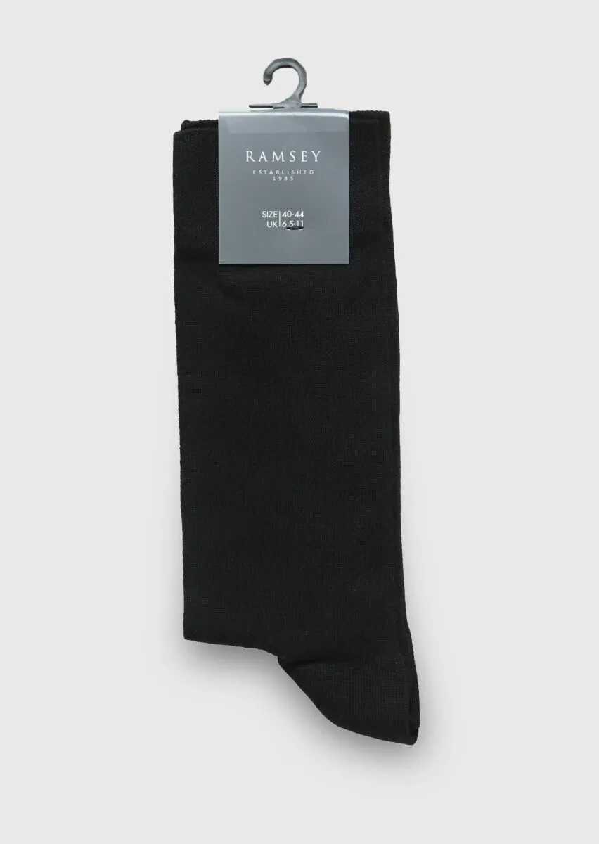 Black %80 Pamuk ,%20 Polyamid Socks - 1