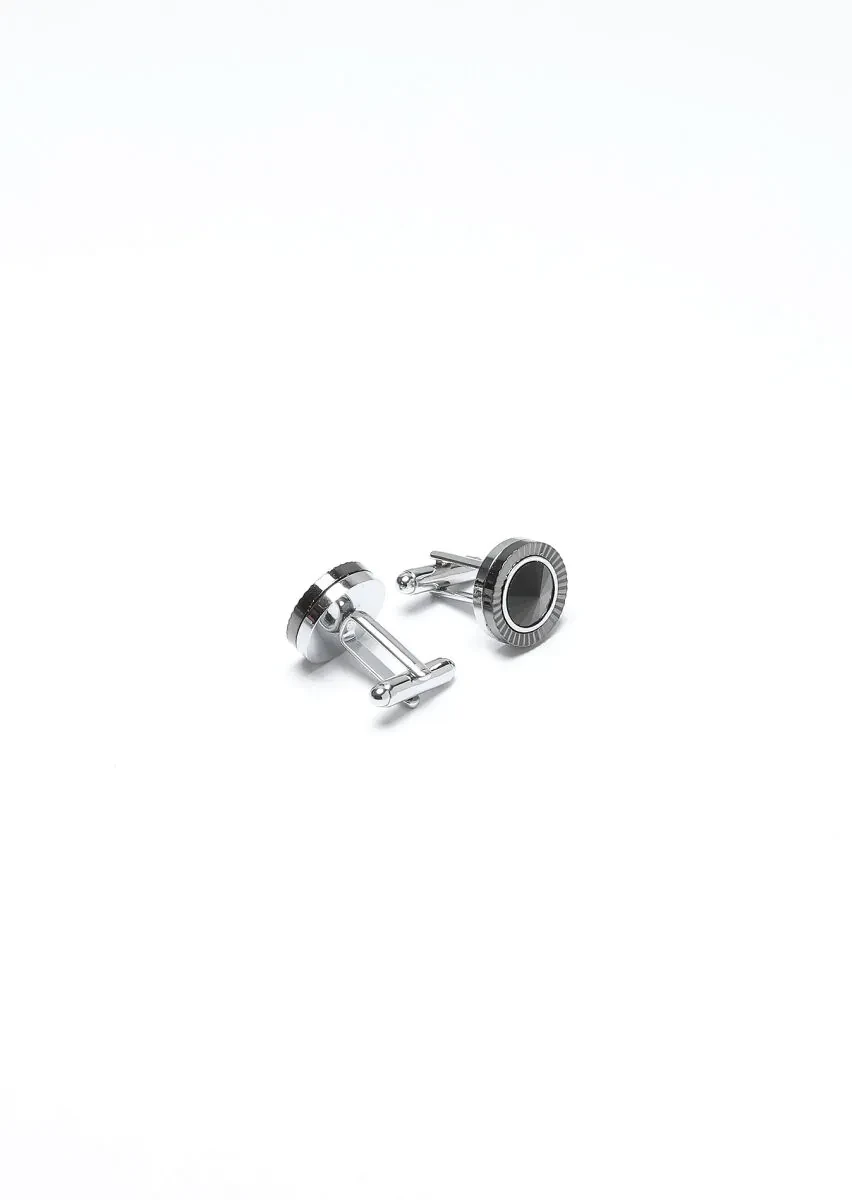 Black Brass Cuff Link - 2