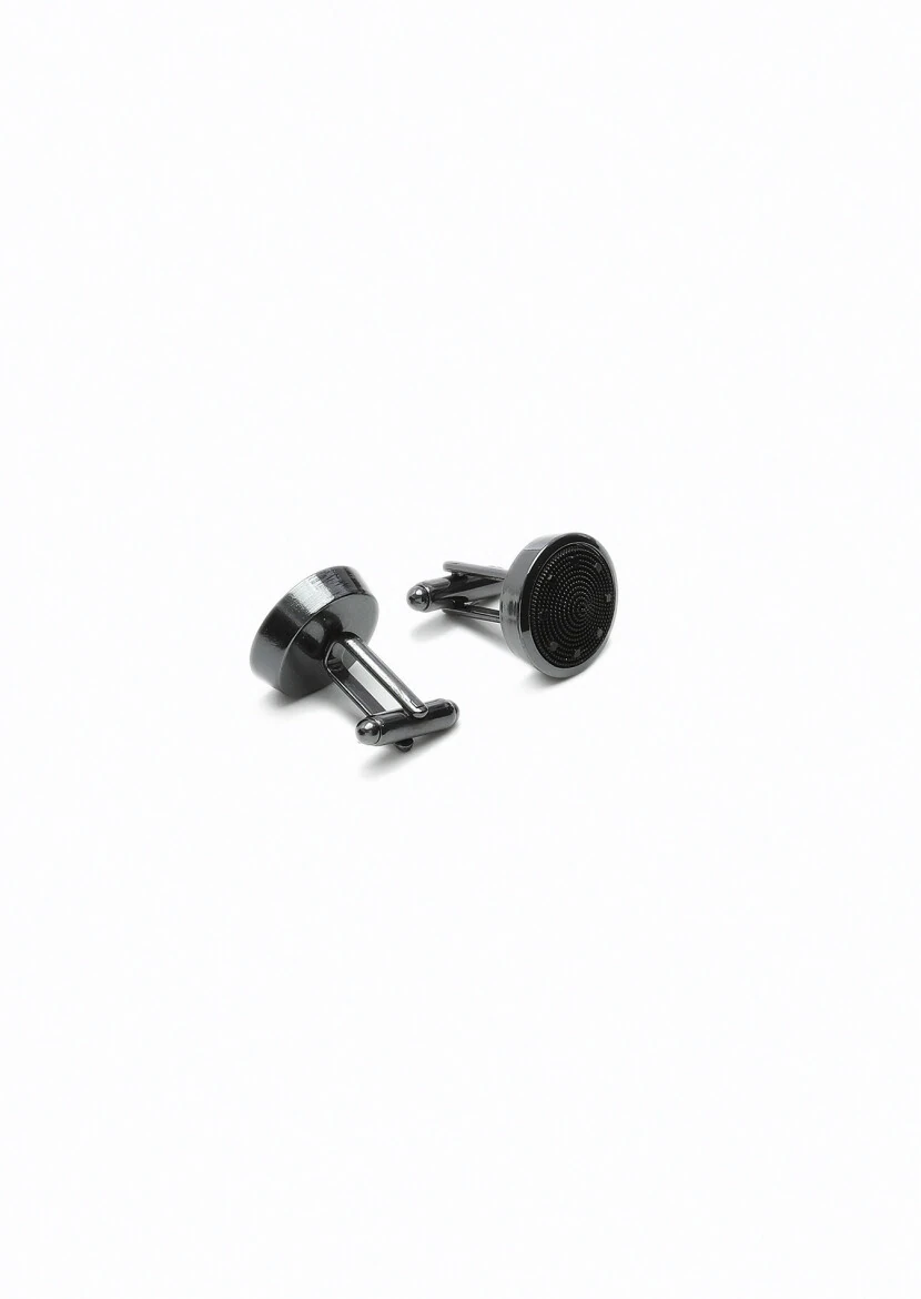 Black Brass Cuff Link 
