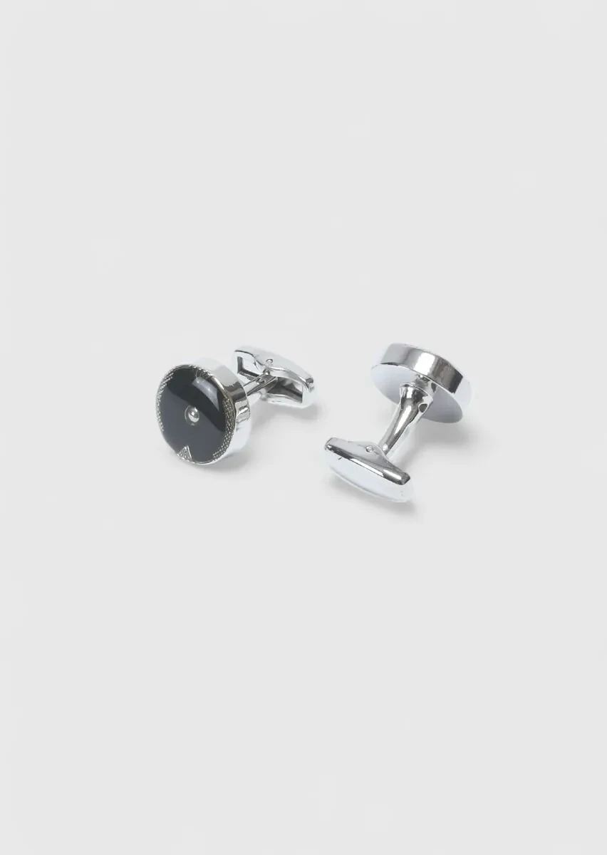 Black Brass Cuff Link - 2