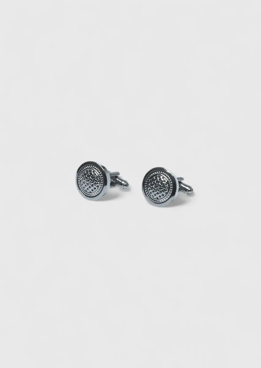 Black Brass Cuff Link - 1