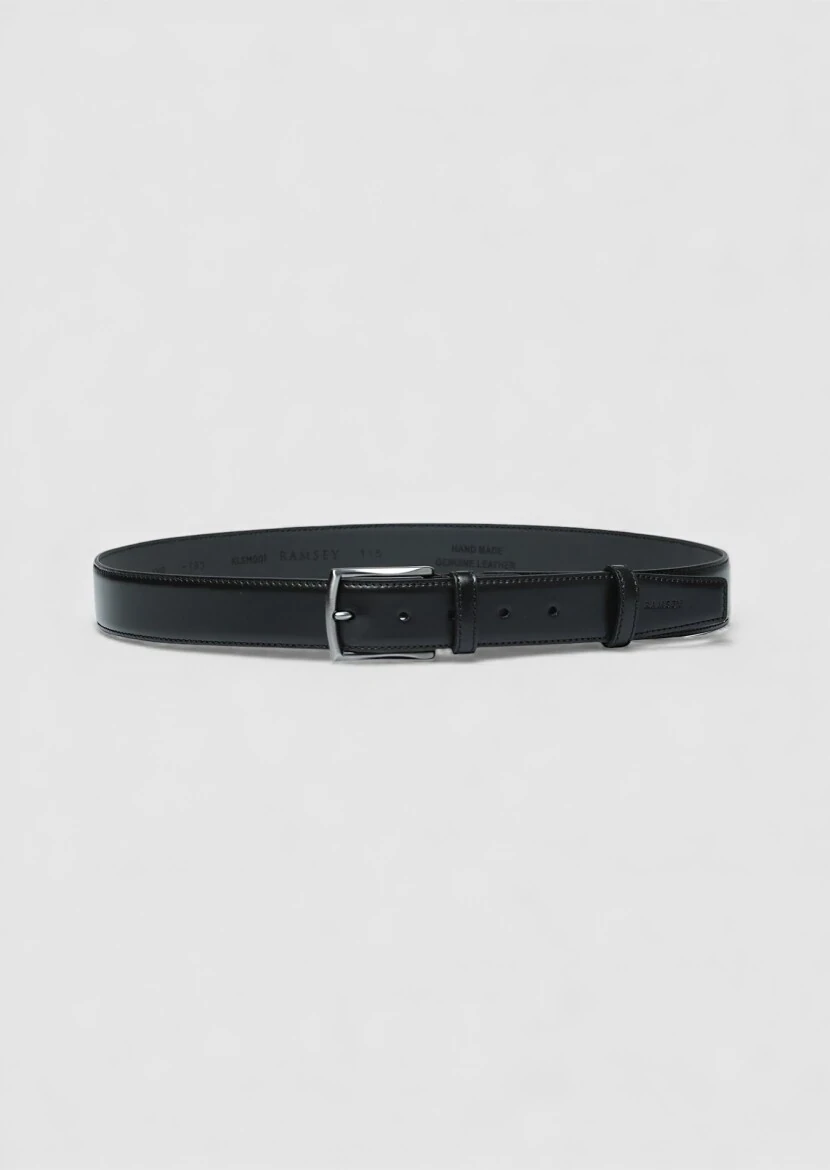 Black Cow Leather Belt - RAMSEY