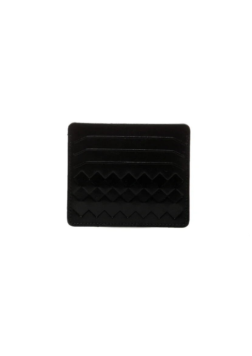 Black Cow Leather Card Holder - 2
