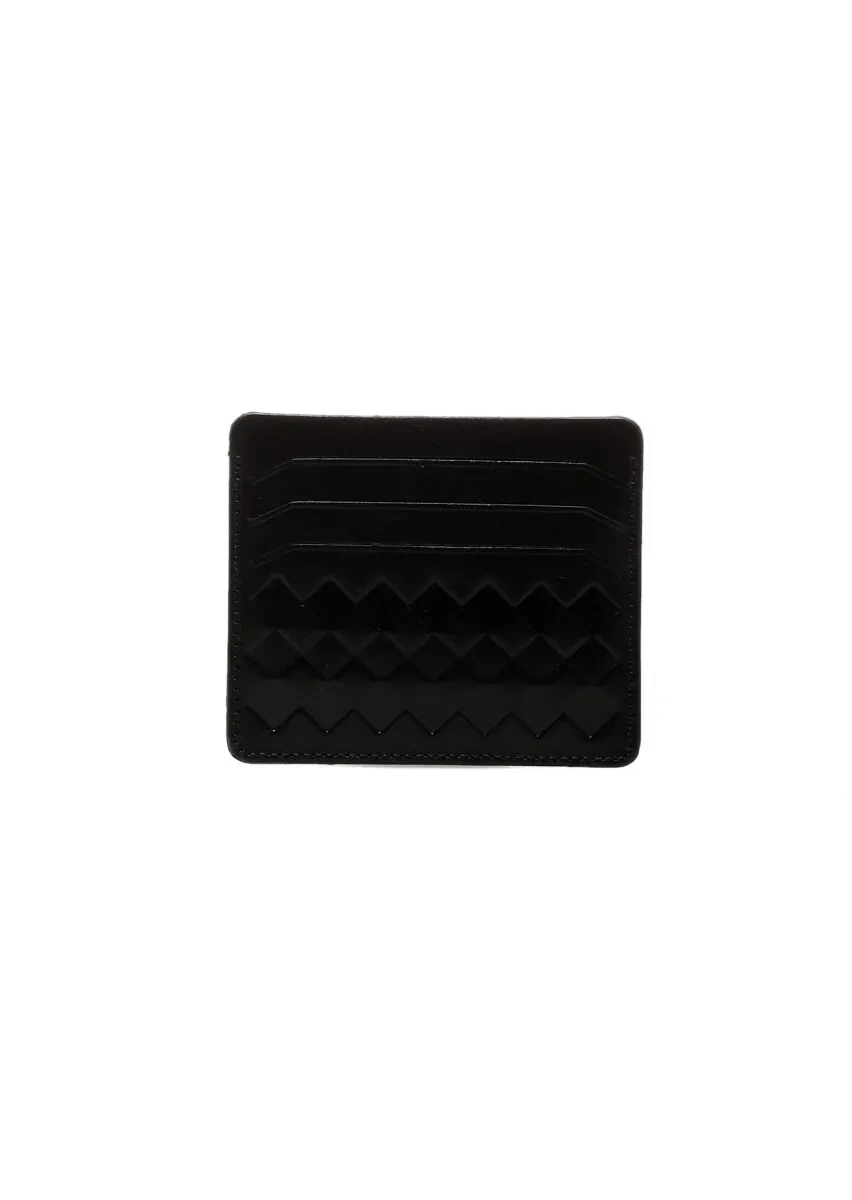 Black Cow Leather Card Holder - 2