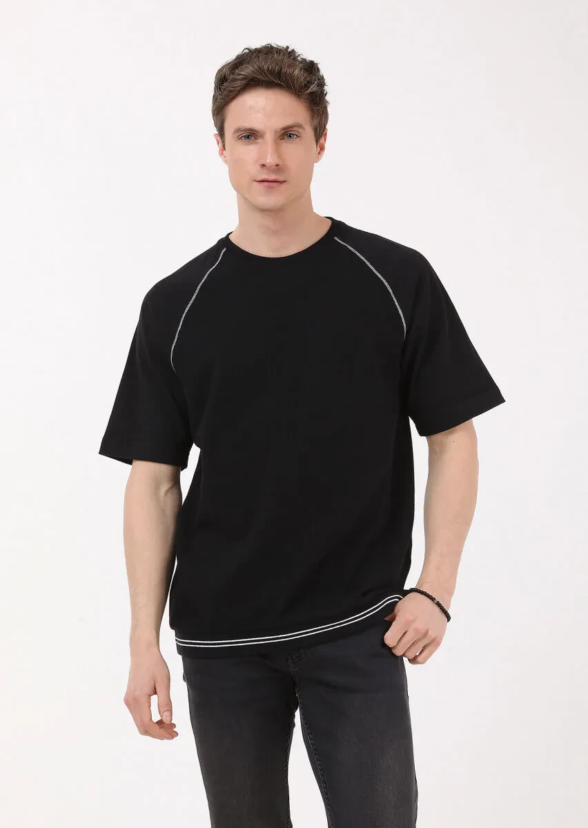 Black Jacquard Sweatshirt - 4