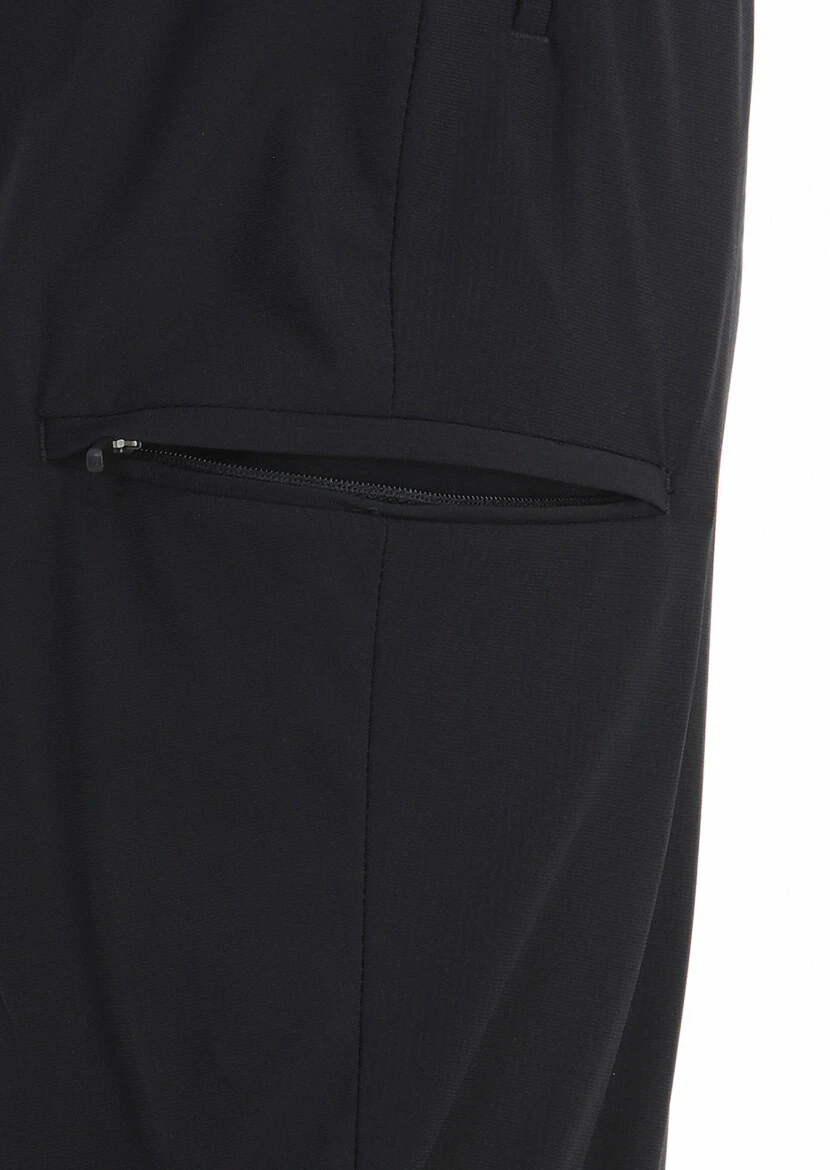 Black Knitting Jogging Fit Sport Trousers - 4