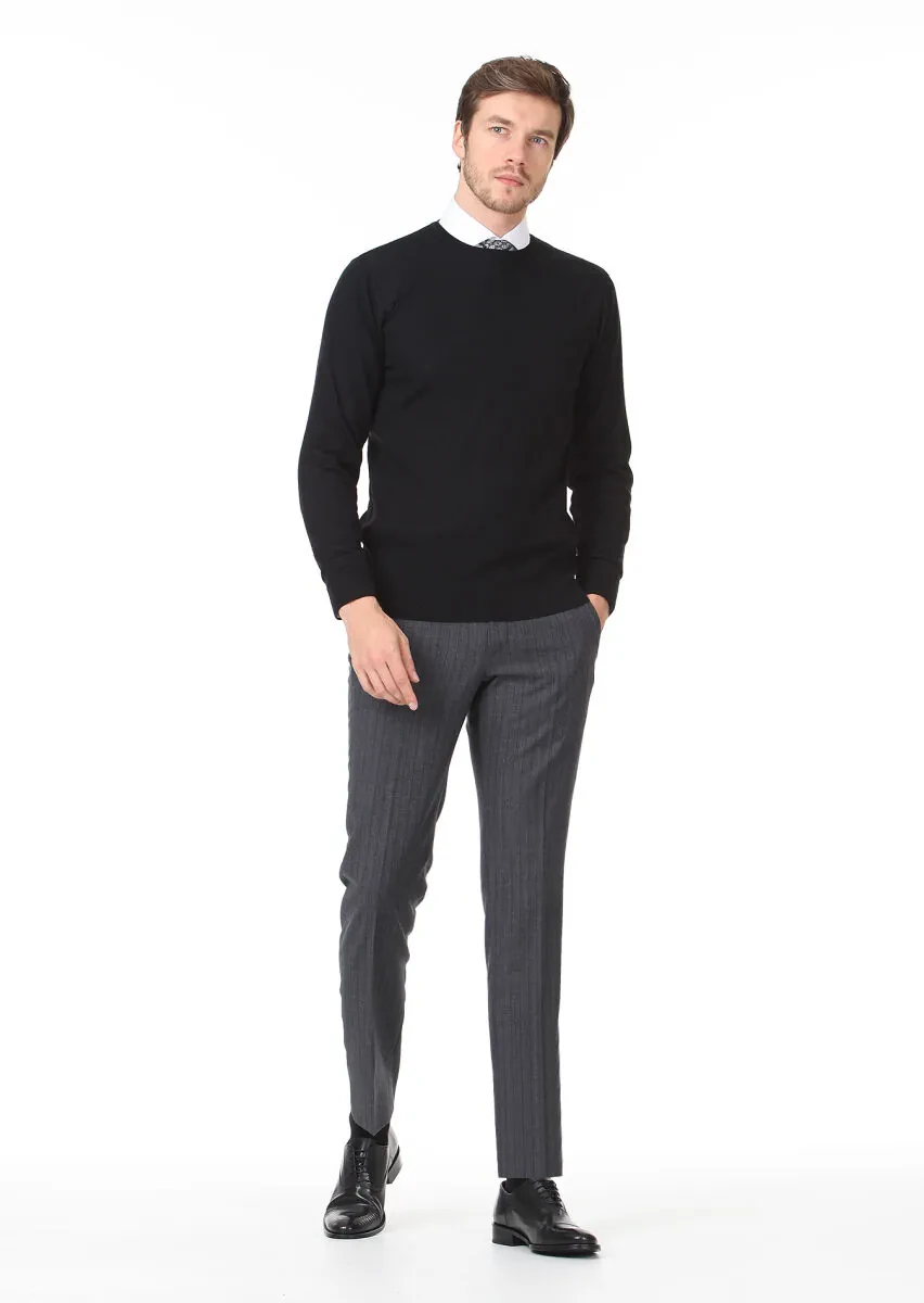 Black Knitwear Sweatshirt - 3