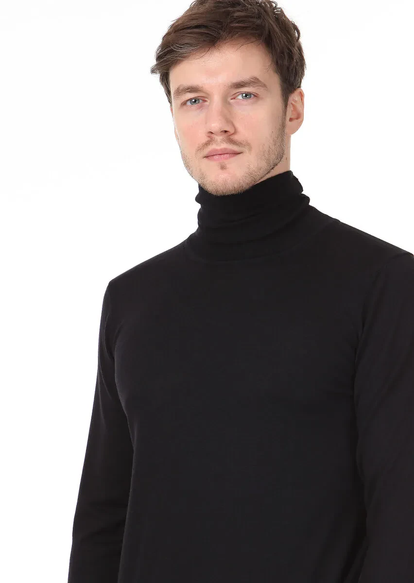 Black Knitwear Sweatshirt - 2