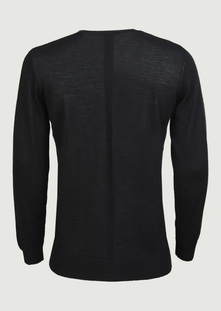 Black Knitwear Sweatshirt - 7