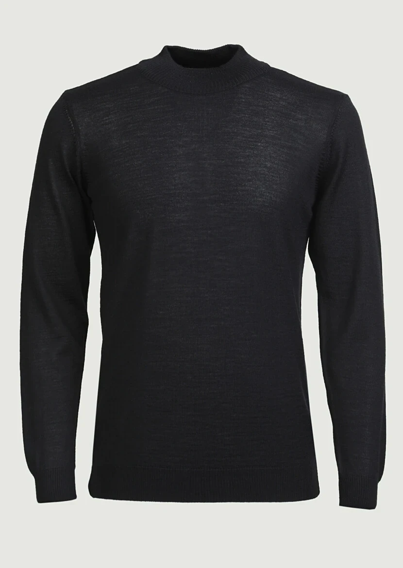Black Knitwear Sweatshirt - 6