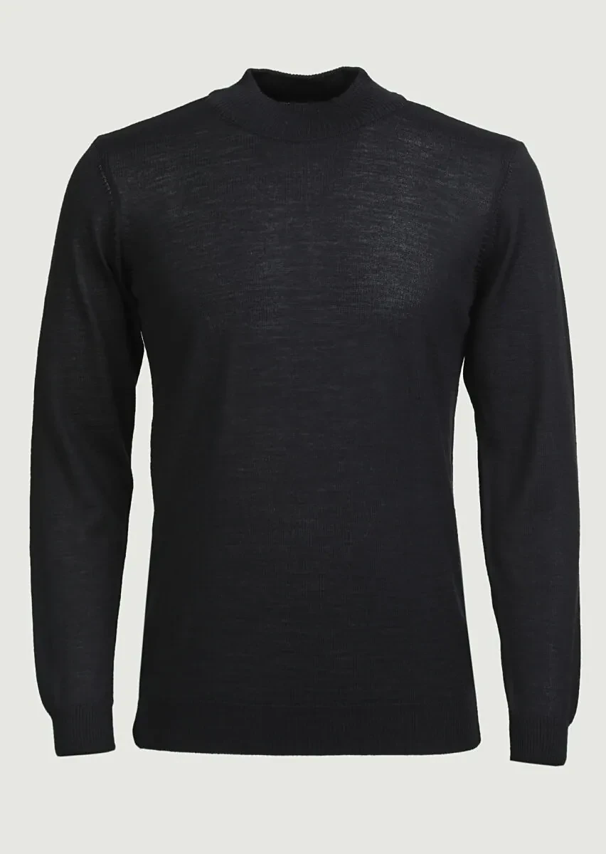 Black Knitwear Sweatshirt - 6