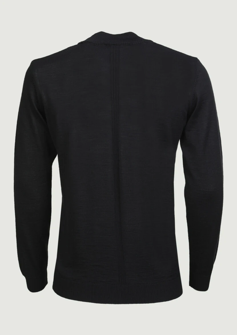 Black Knitwear Sweatshirt - 7