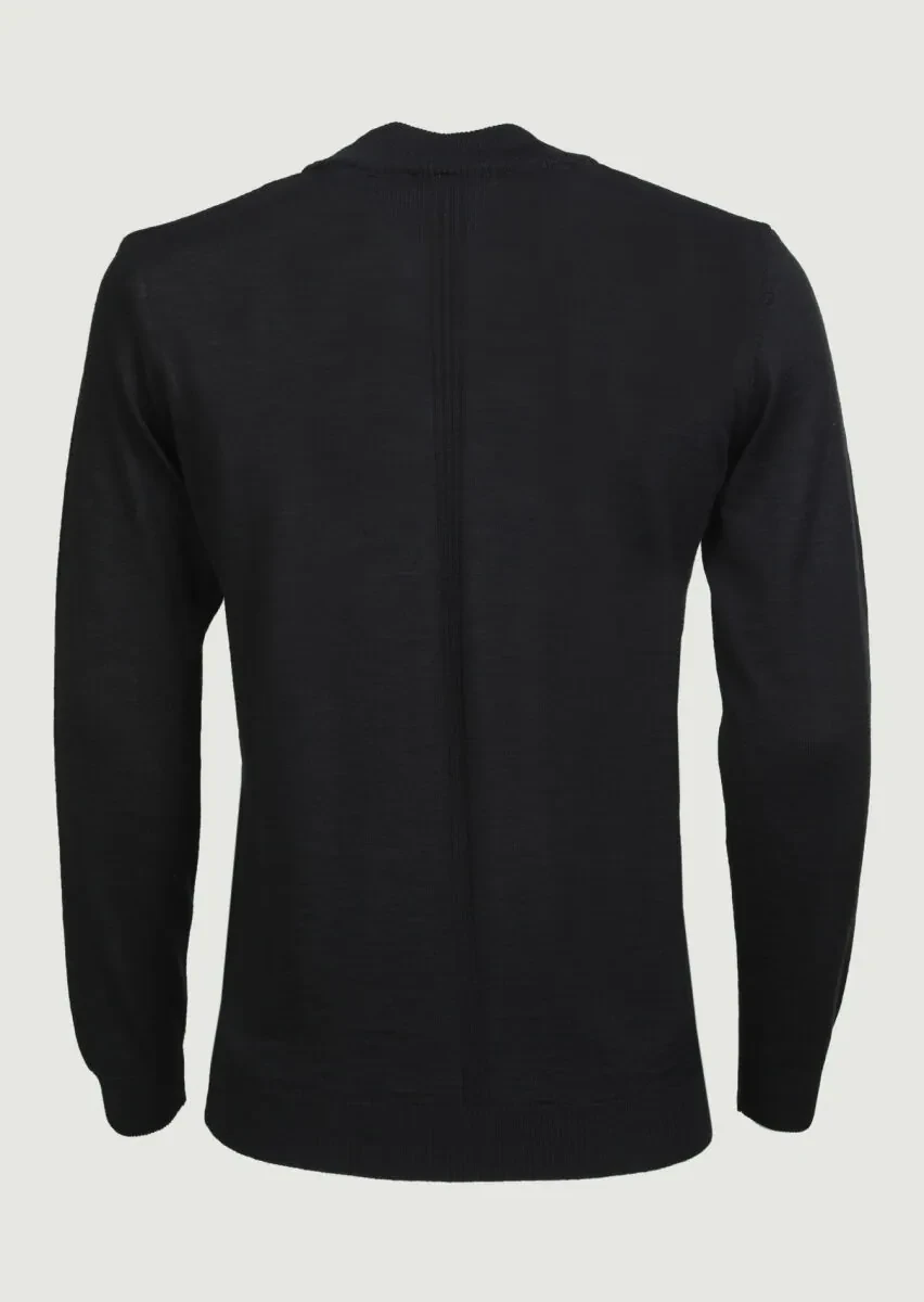 Black Knitwear Sweatshirt - 7