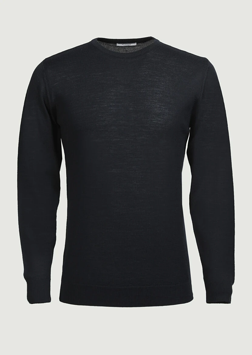 Black Knitwear Sweatshirt - 6