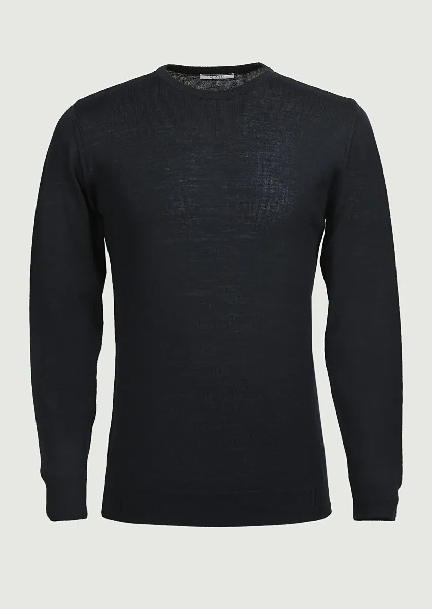 Black Knitwear Sweatshirt - 6
