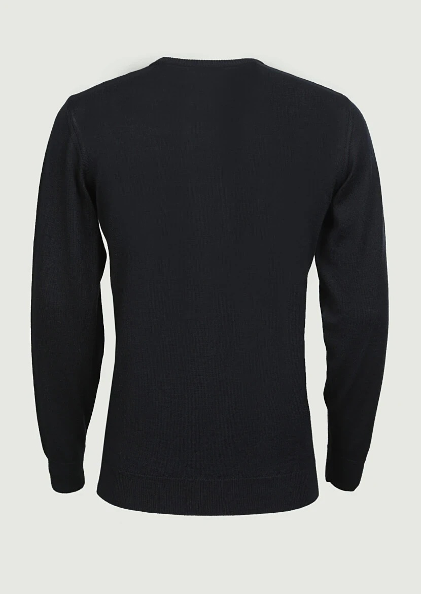 Black Knitwear Sweatshirt - 7