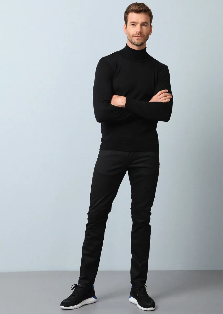 Black Knitwear Sweatshirt - 3