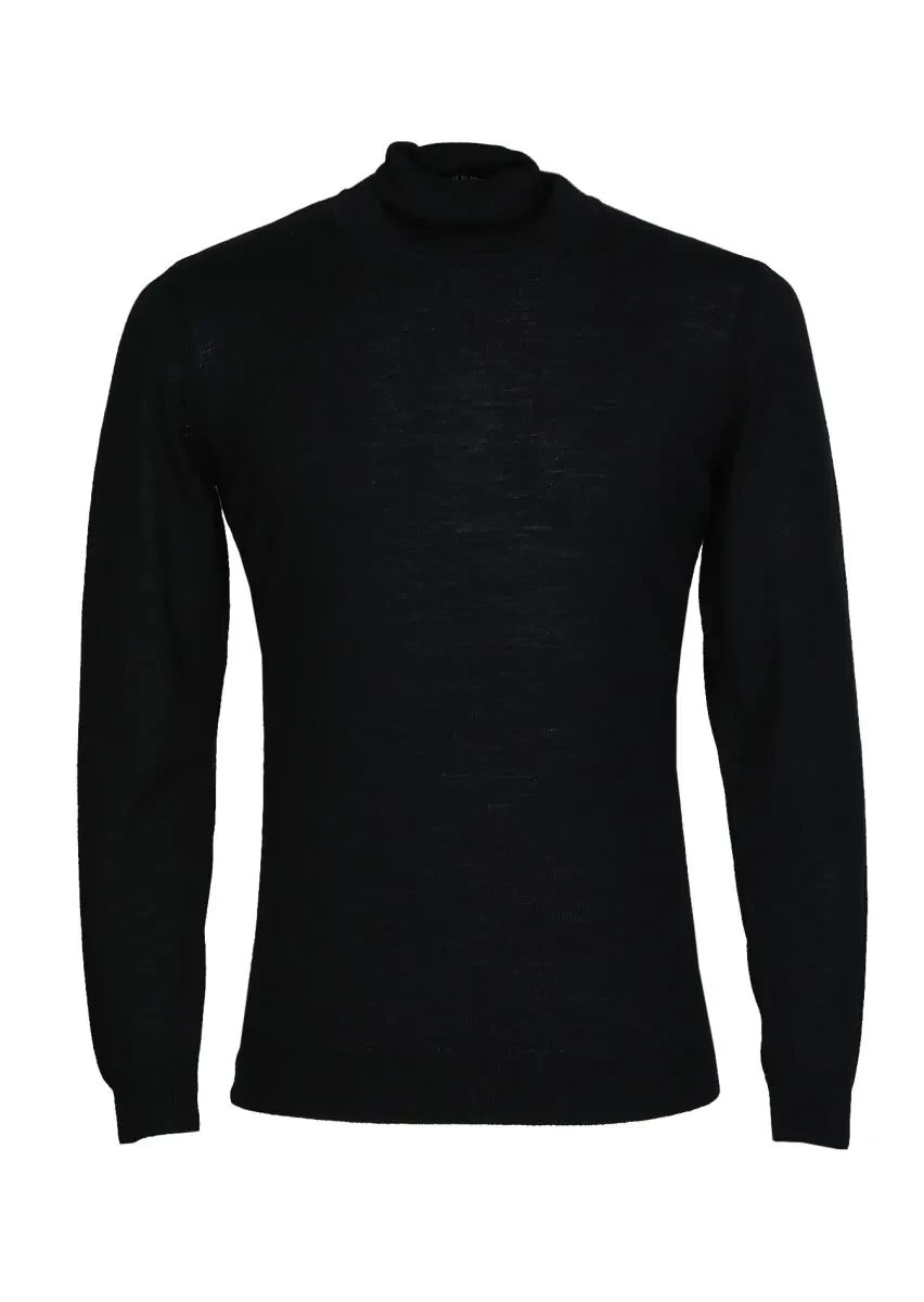 Black Knitwear Sweatshirt - 6