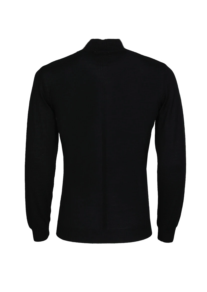 Black Knitwear Sweatshirt - 7