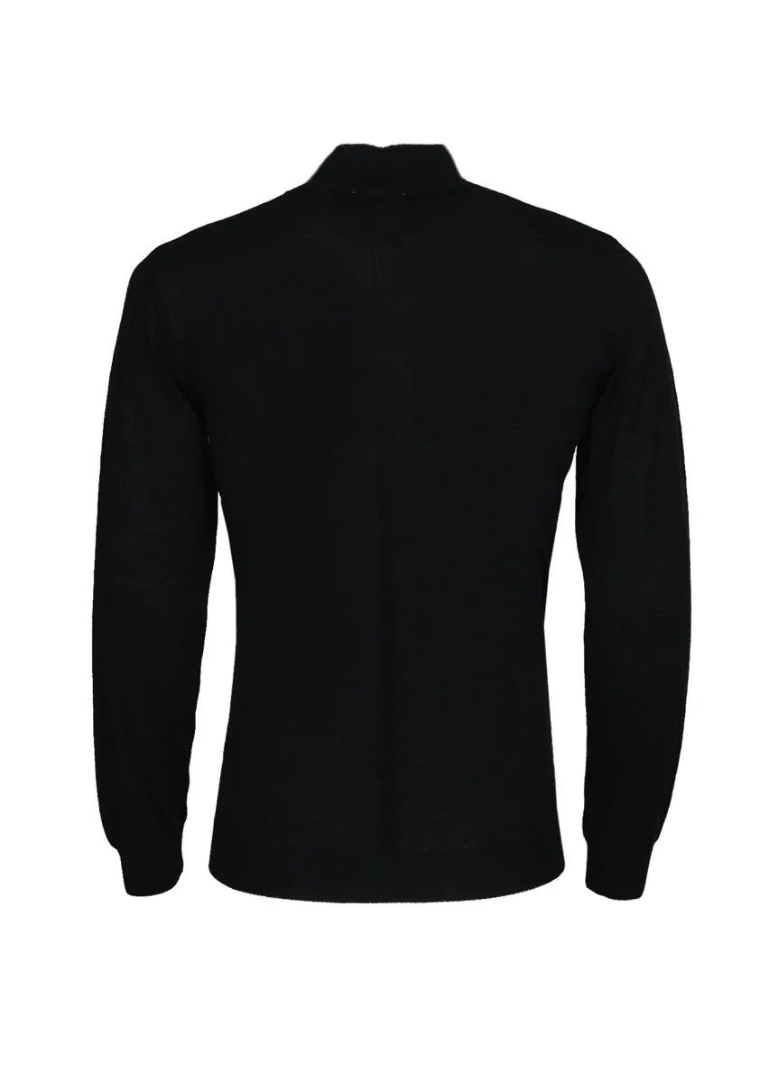 Black Knitwear Sweatshirt - 7
