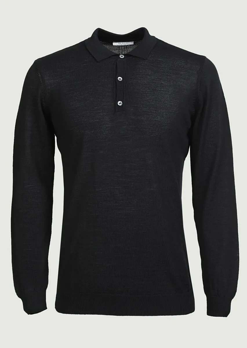 Black Knitwear Sweatshirt - 6