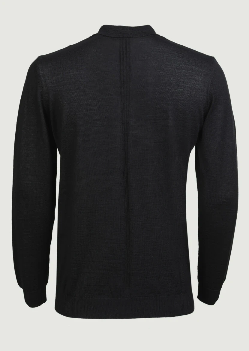 Black Knitwear Sweatshirt - 7