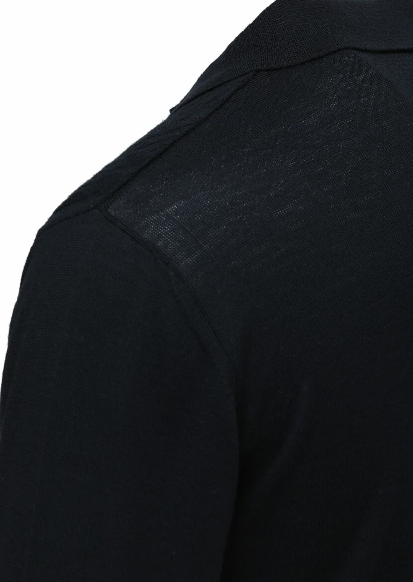 Black Knitwear Sweatshirt - 3