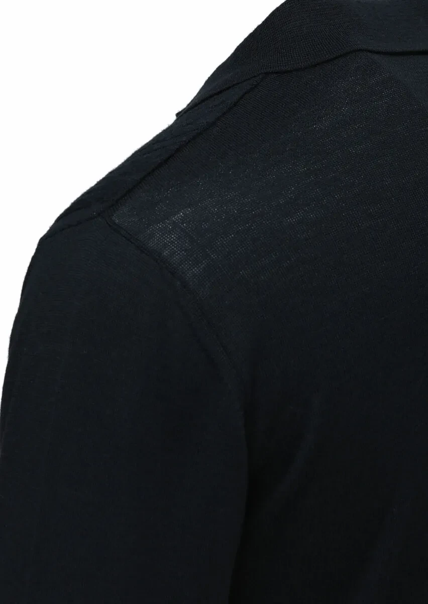 Black Knitwear Sweatshirt - 3