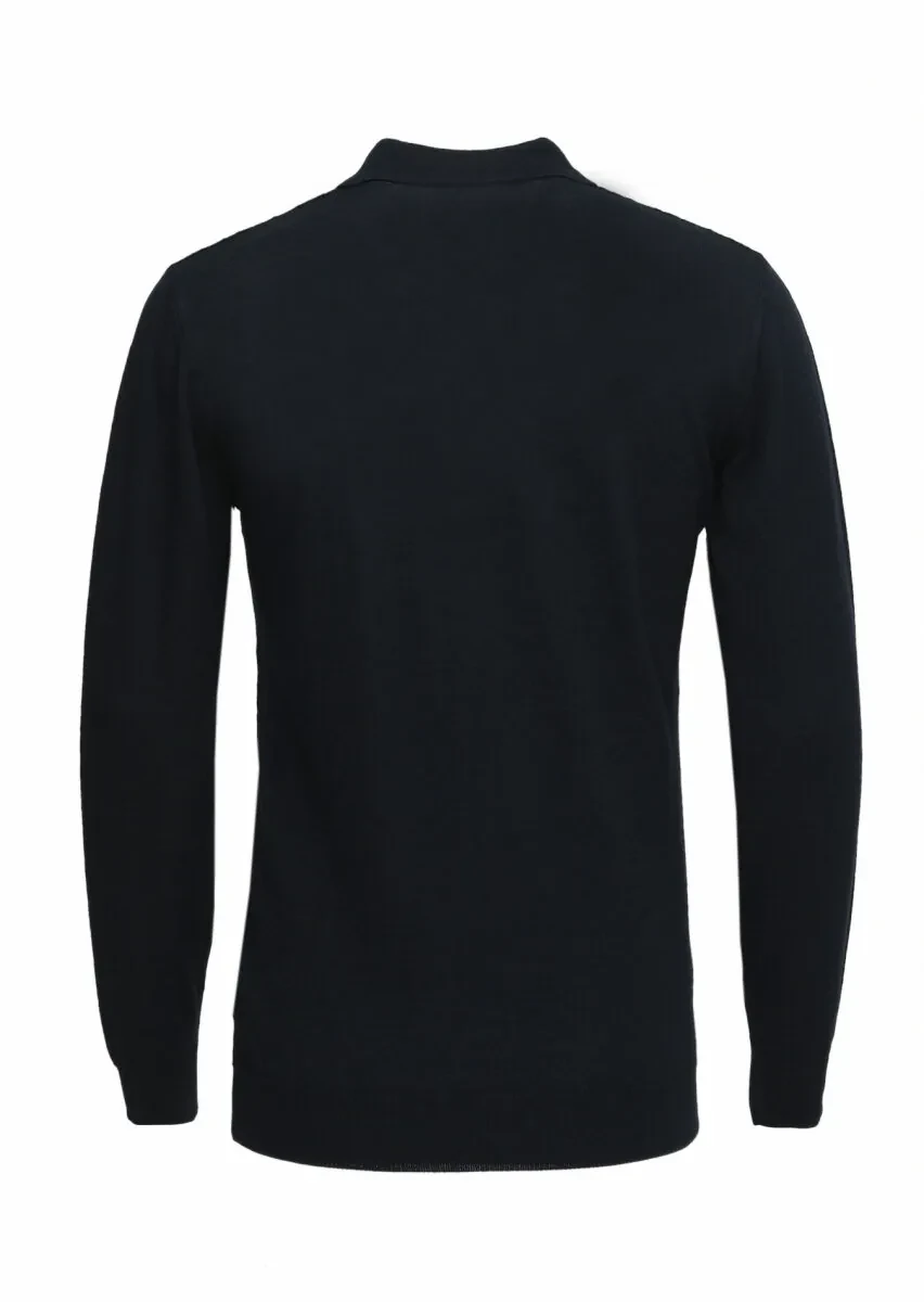 Black Knitwear Sweatshirt - 4
