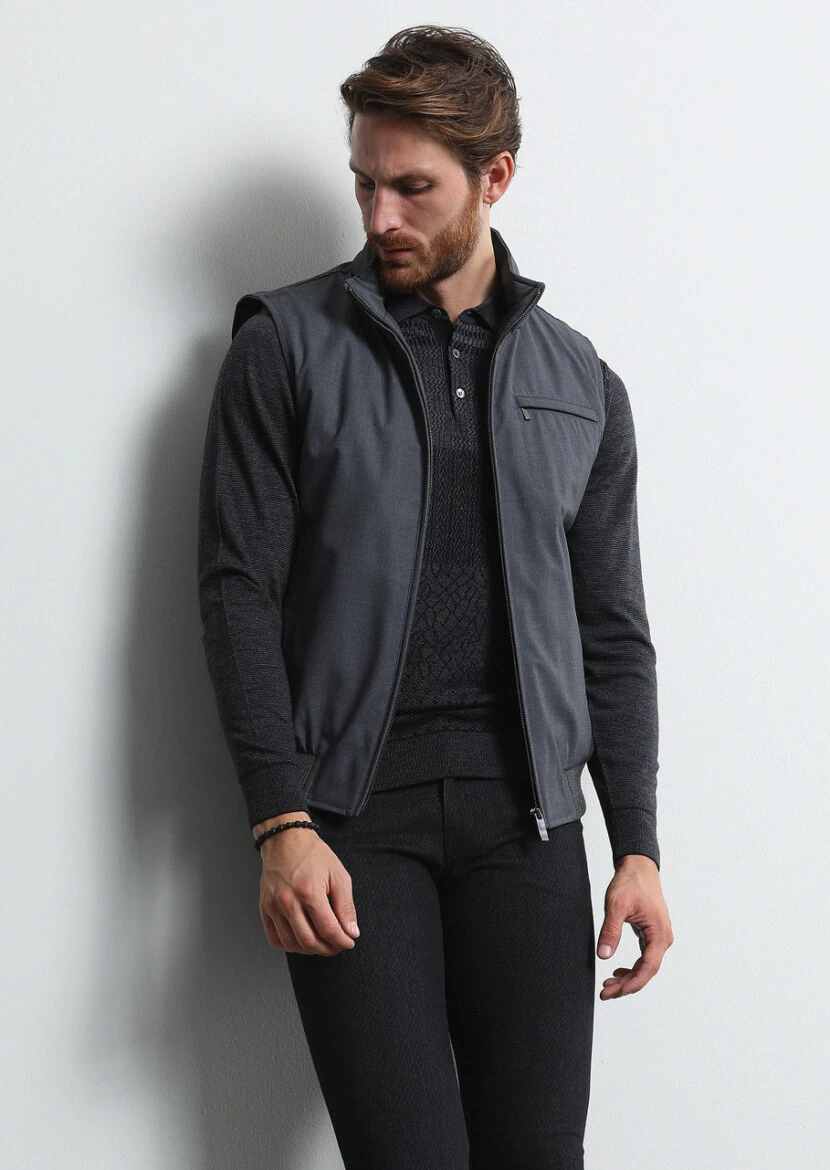 Black Knitwear Sweatshirt - 3