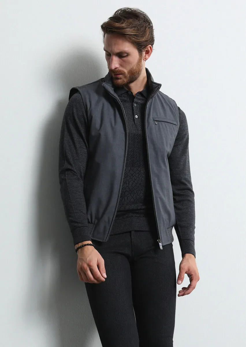 Black Knitwear Sweatshirt - 3