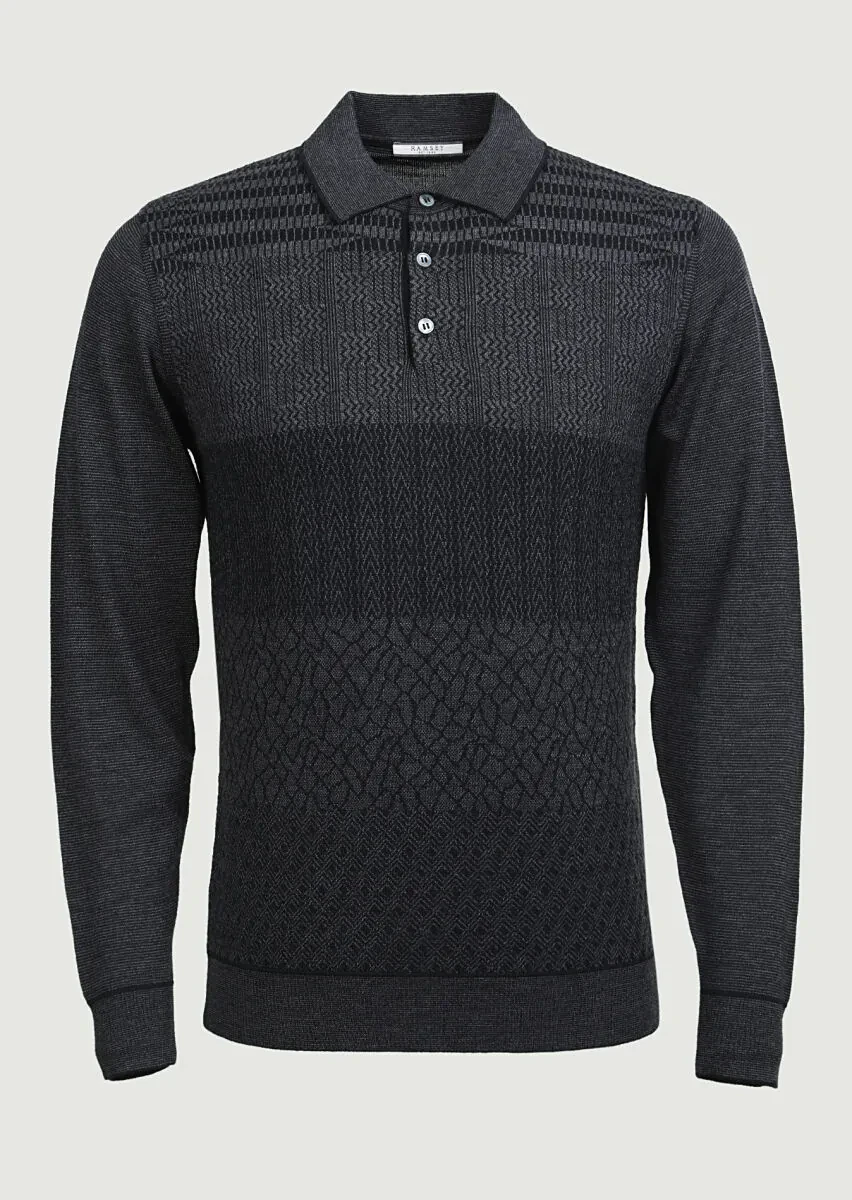 Black Knitwear Sweatshirt - 6