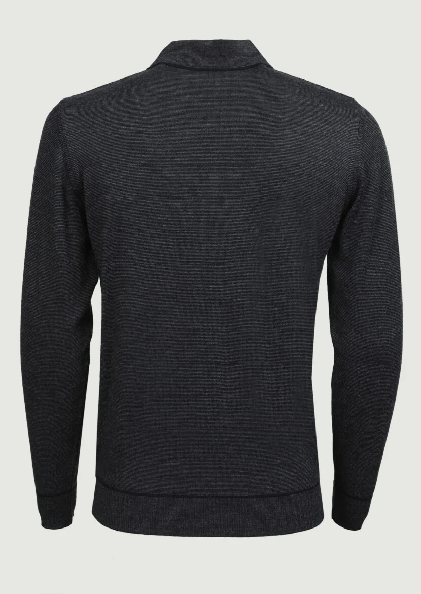 Black Knitwear Sweatshirt - 7