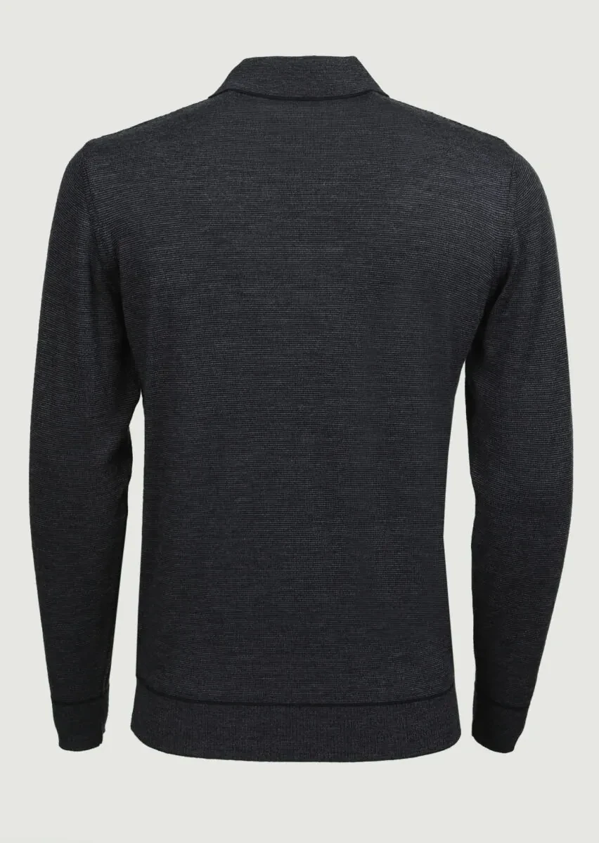 Black Knitwear Sweatshirt - 7