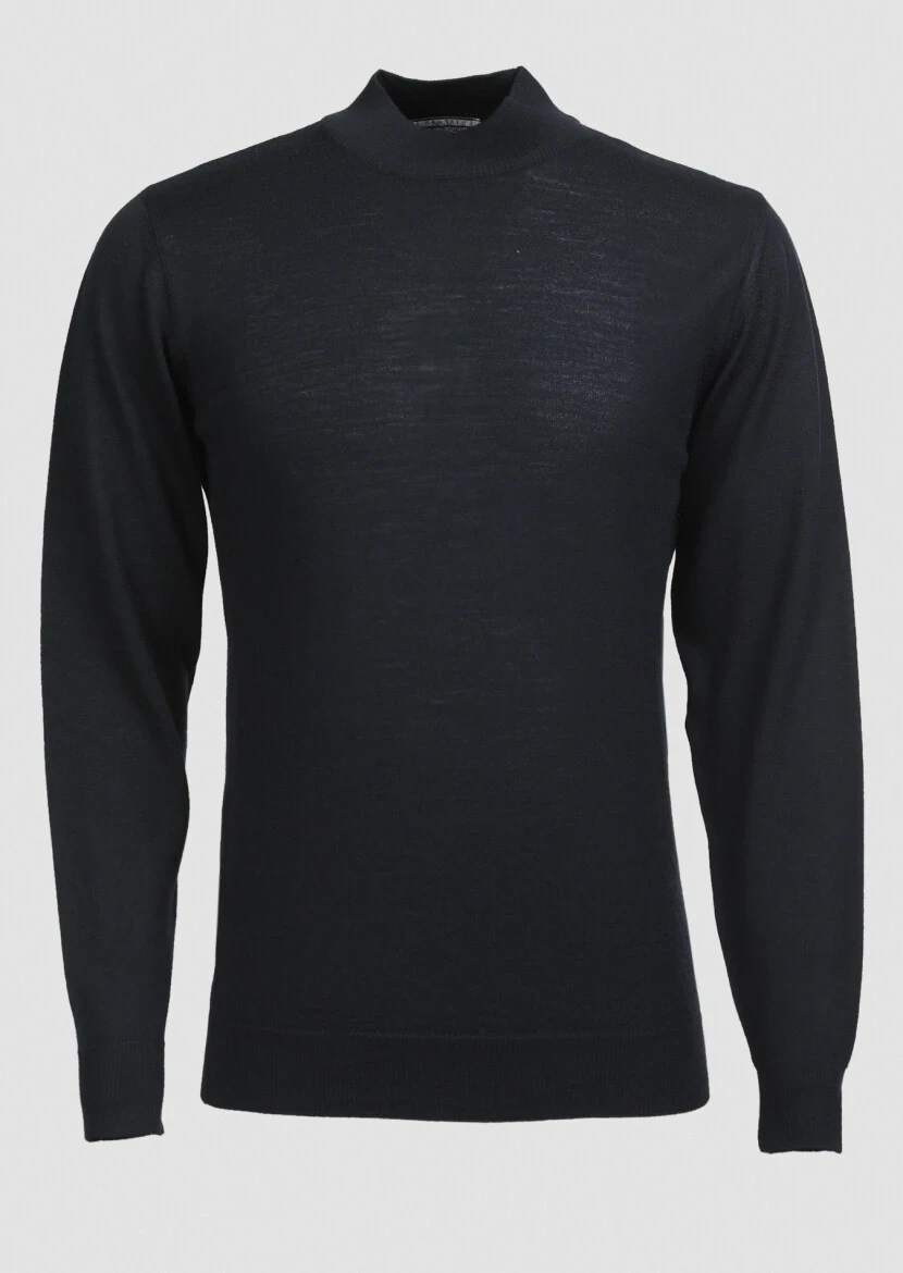 Black Knitwear Sweatshirt - 6