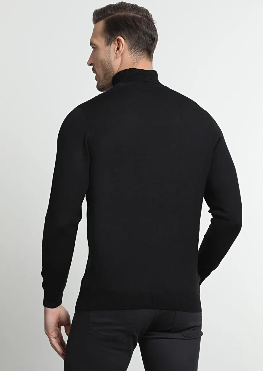 Black Knitwear Sweatshirt - 4
