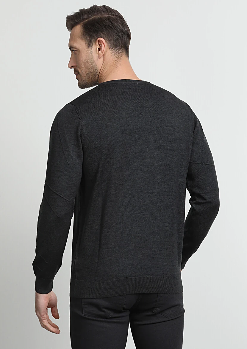 Black Knitwear Sweatshirt - 4