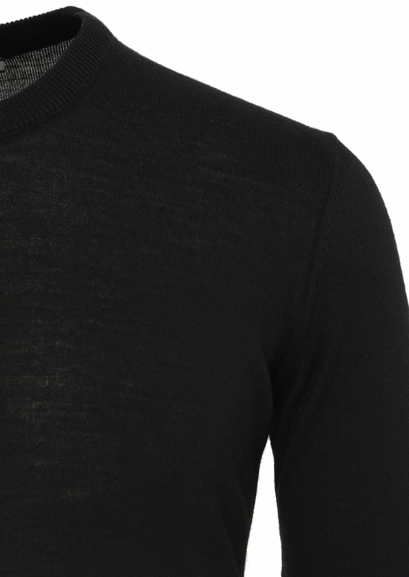 Black Knitwear Sweatshirt 