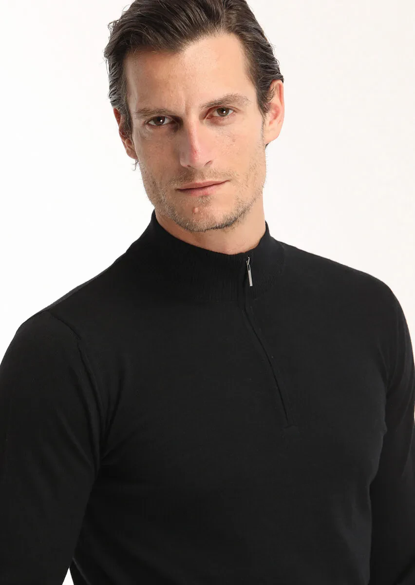 Black Knitwear Sweatshirt - 3