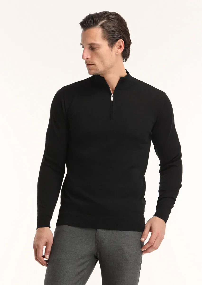 Black Knitwear Sweatshirt - 4