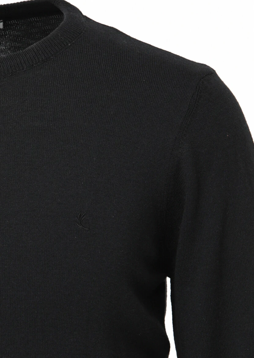 Black Knitwear Sweatshirt 