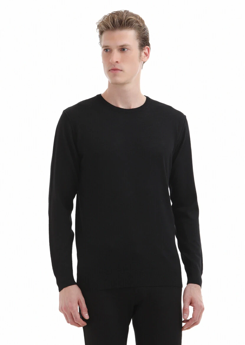 Black Knitwear Sweatshirt - RAMSEY