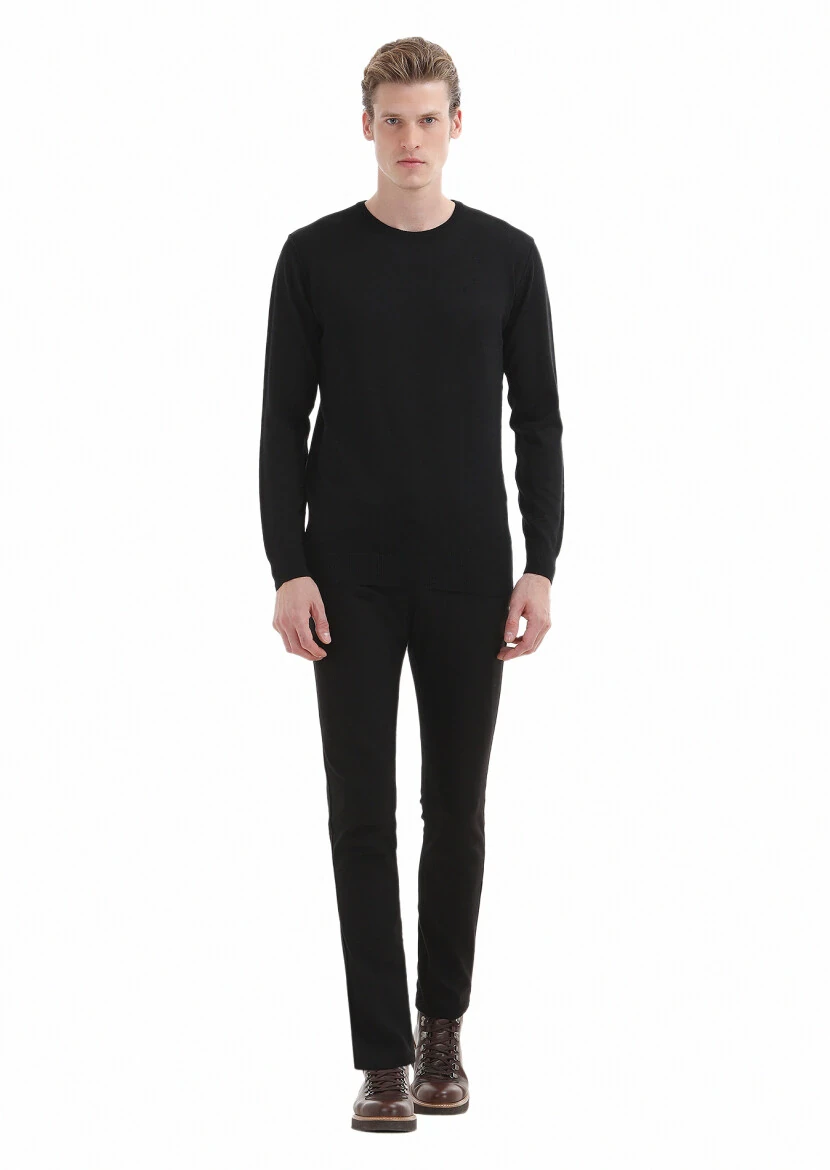 Black Knitwear Sweatshirt - RAMSEY