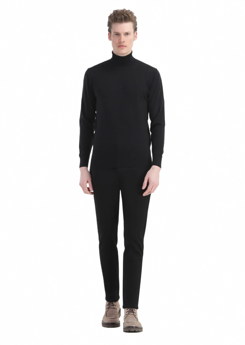 Black Knitwear Sweatshirt - RAMSEY