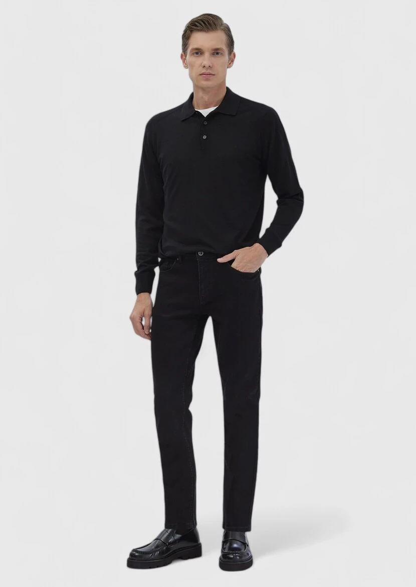 Black Knitwear Sweatshirt - RAMSEY