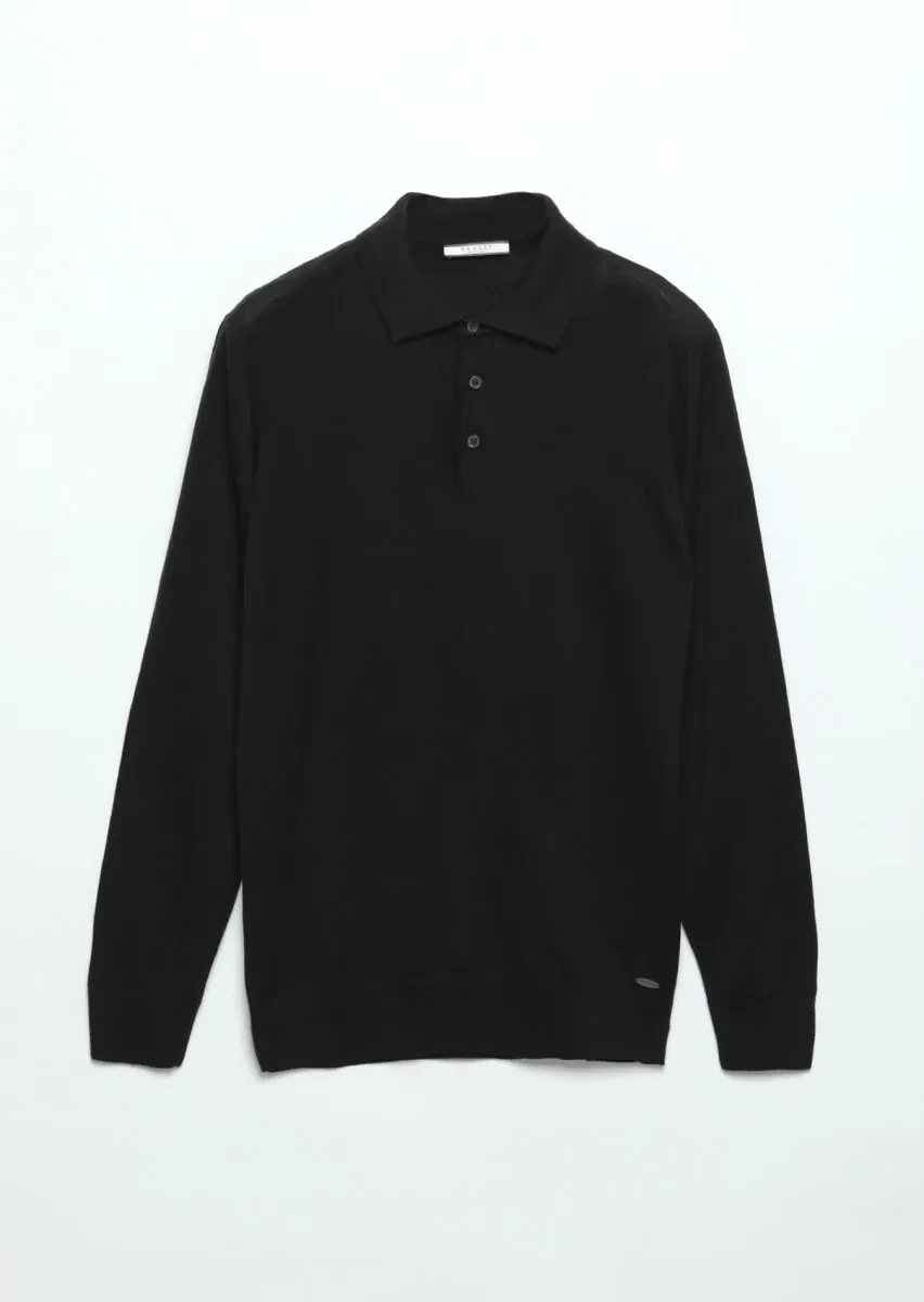 Black Knitwear Sweatshirt - 6